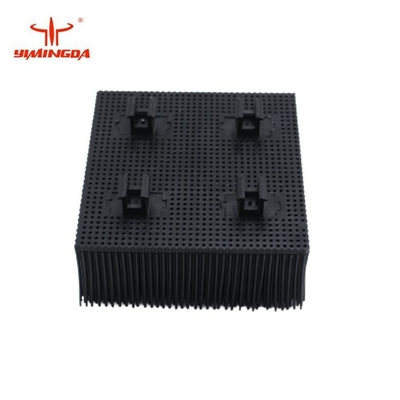 Borsten-bürsten Selbstschneider-Teile 100x100x42mm materielles Polyblau/schwarze Farbe