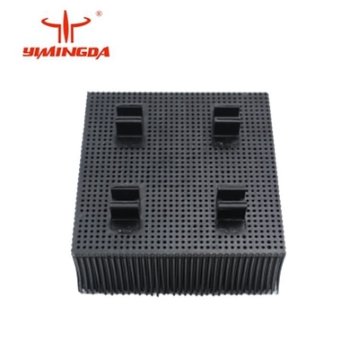 Borsten-bürsten Selbstschneider-Teile 100x100x42mm materielles Polyblau/schwarze Farbe
